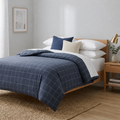 Premium Navy Grid Duvet Cover Set – Soft, Breathable & Modern Bedroom Bedding