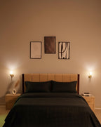 Black Cotton Satin Duvet Cover