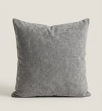 Soft Touch Grey cushion (Cover+filling) 16x16