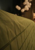 Green Cotton Satin Bedsheet (Set)