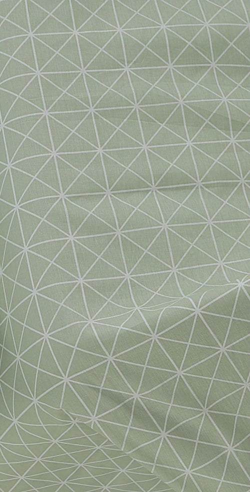 Cotton Green matrix 3 Pcs Printed Stitched Bedsheet Set