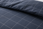 Premium Navy Grid Duvet Cover Set – Soft, Breathable & Modern Bedroom Bedding