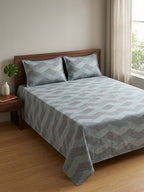 Percale 3 Pcs Printed Bedsheet Set