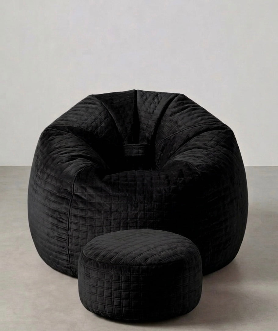 Premium Velvet Bean Bag Chair – Soft & Stylish Comfort