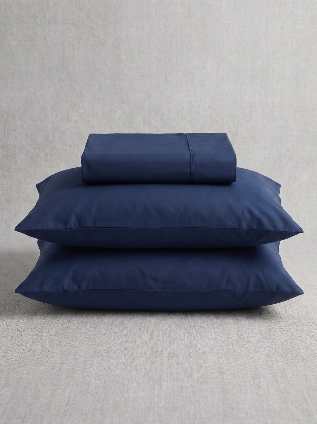 Blue Cotton Sateen Bedsheet