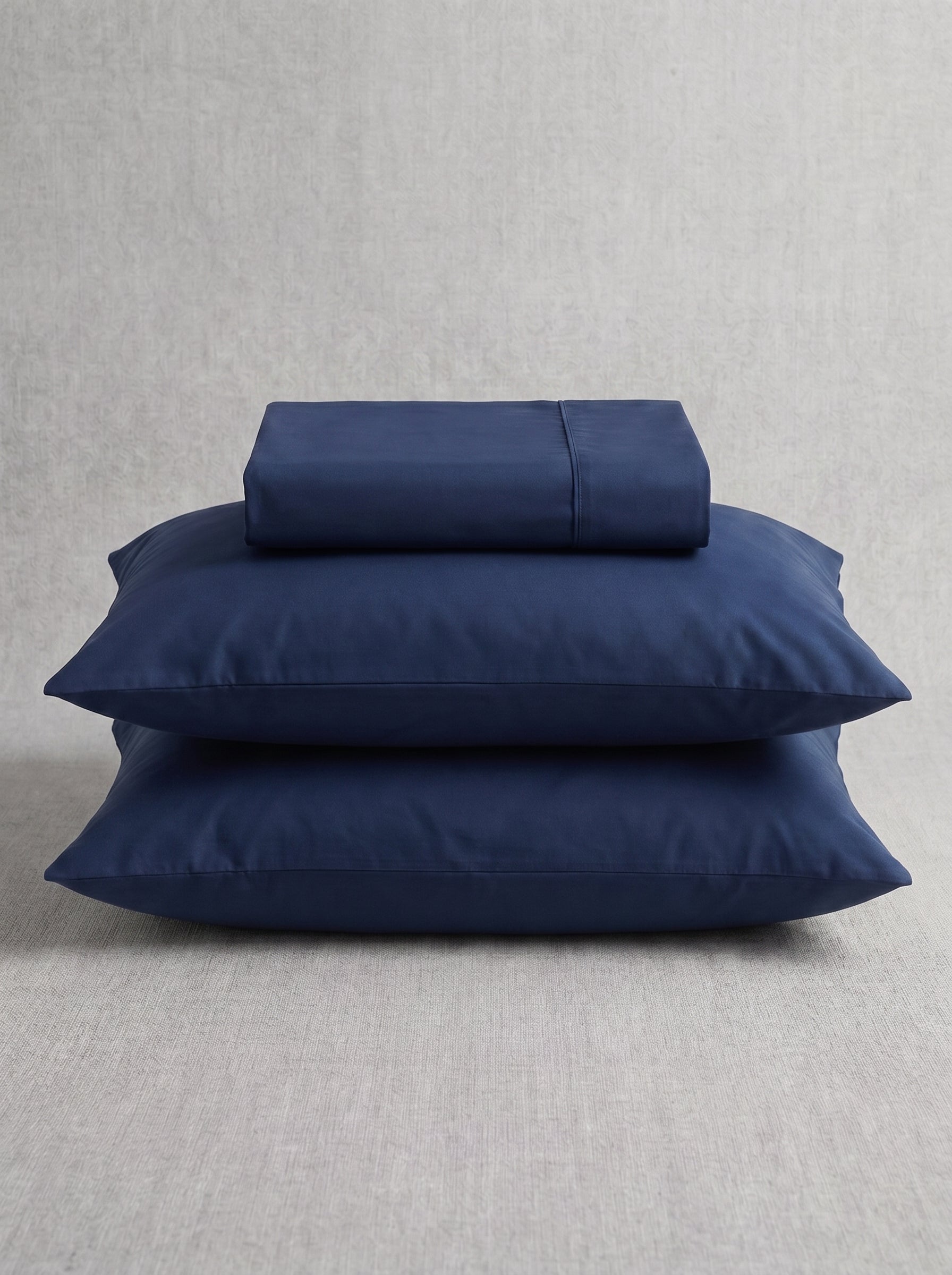 Blue Cotton Sateen Bedsheet