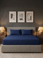 Blue Cotton Sateen Bedsheet - image 2