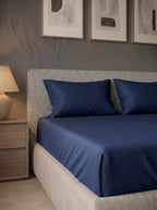 Blue Cotton Sateen Bedsheet - image 3