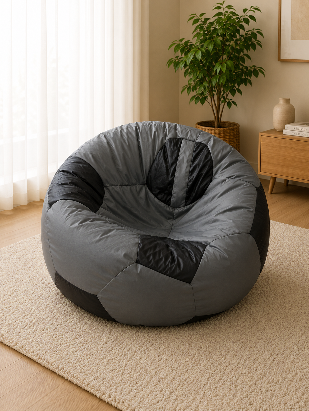 Kids Football Bean Bag Chair – Soft, Cozy & Comfortable