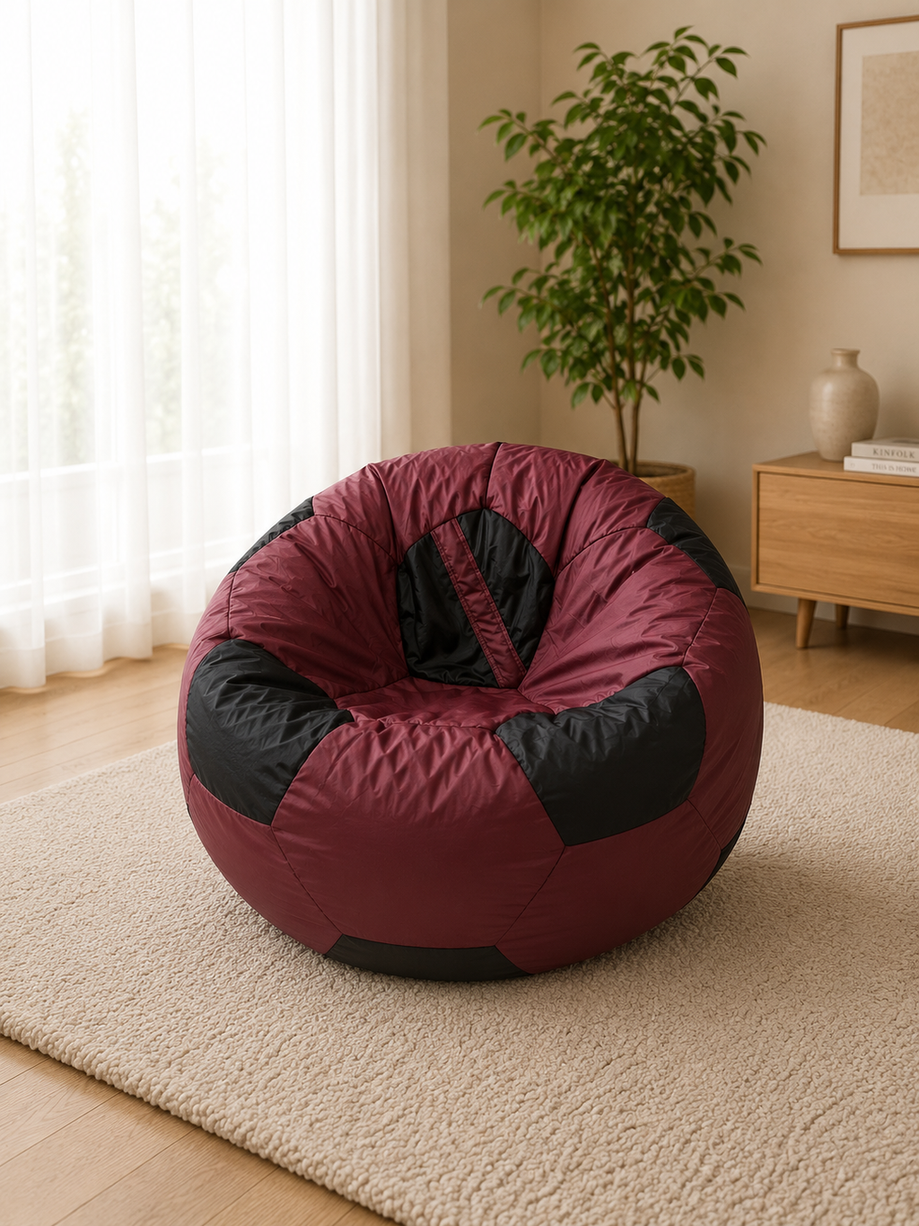 Kids Football Bean Bag Chair – Soft, Cozy & Comfortable