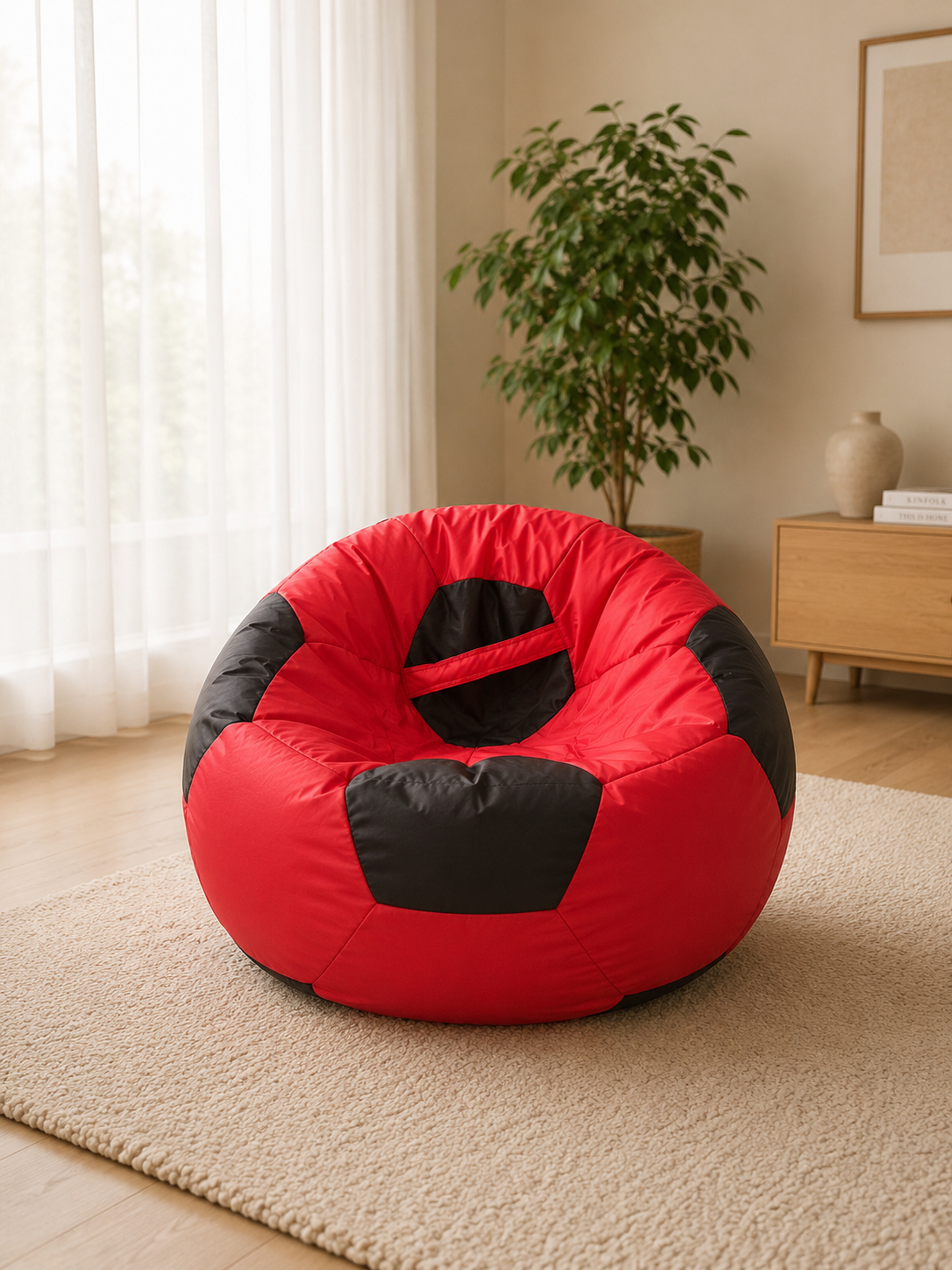 Kids Football Bean Bag Chair – Soft, Cozy & Comfortable