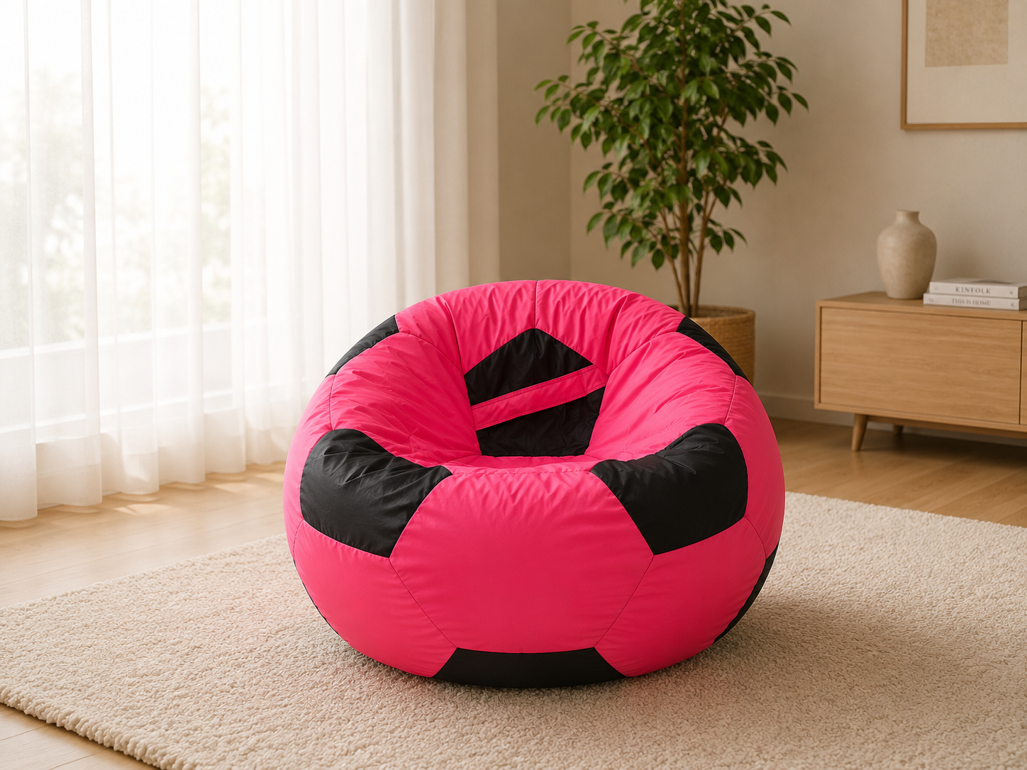 Kids Football Bean Bag Chair – Soft, Cozy & Comfortable