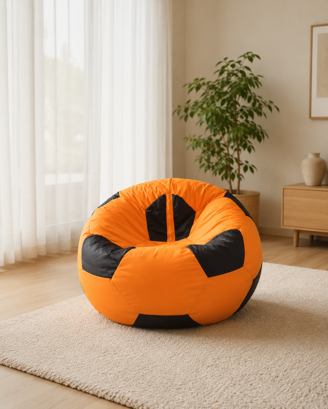 Kids Football Bean Bag Chair – Soft, Cozy & Comfortable