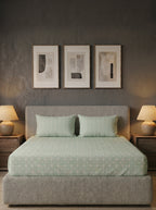 Cotton Green matrix 3 Pcs Printed Stitched Bedsheet Set - image 2