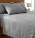Cotton Grey polka dot 3 Pcs Printed Bedsheet Set