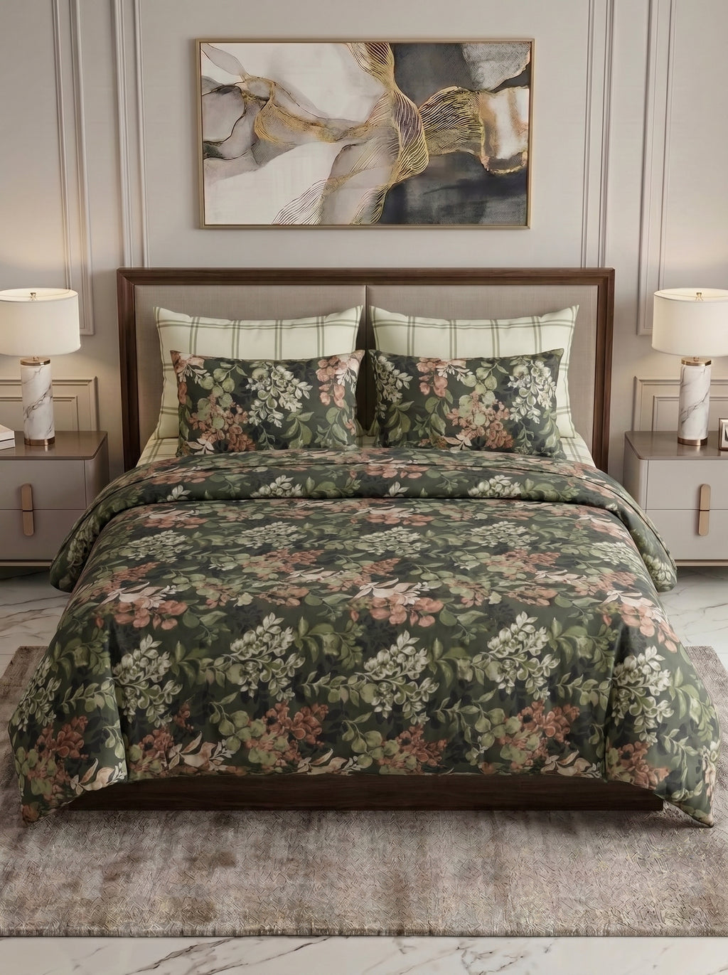 Garden Whisper Bedsheet + Duvet Cover 6 pcs - image 2