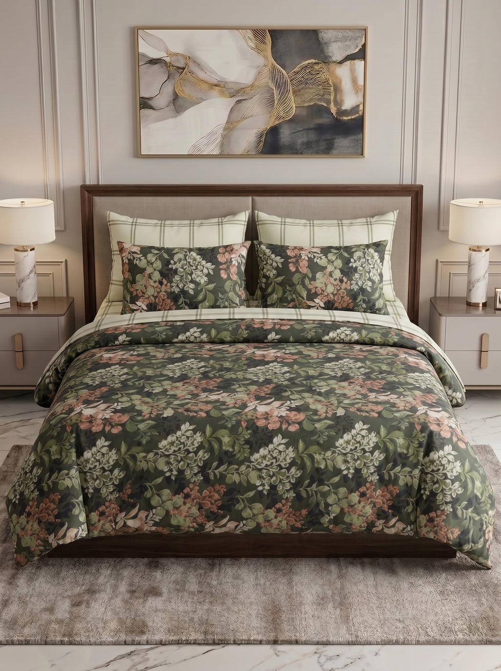 Garden Whisper Bedsheet + Duvet Cover 6 pcs - image 3