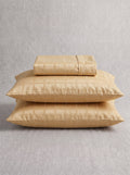 Golden Cotton Sateen Bedsheet Set