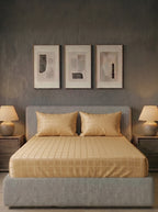Golden Cotton Sateen Bedsheet Set - image 2
