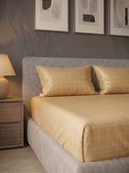 Golden Cotton Sateen Bedsheet Set - image 3