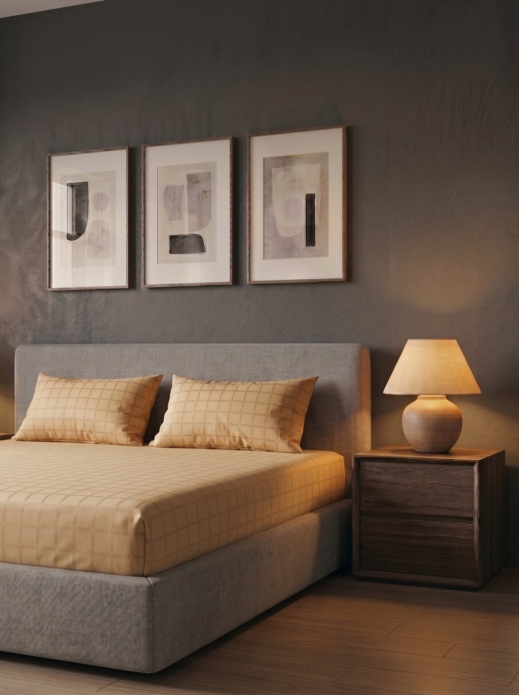 Golden Cotton Sateen Bedsheet Set - image 4