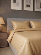 Golden Cotton Sateen Duvet Cover Set - image 3