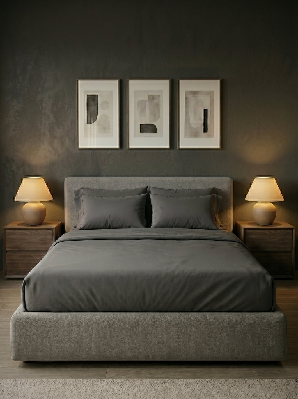 Grey Bedsheet And Duvet - image 2