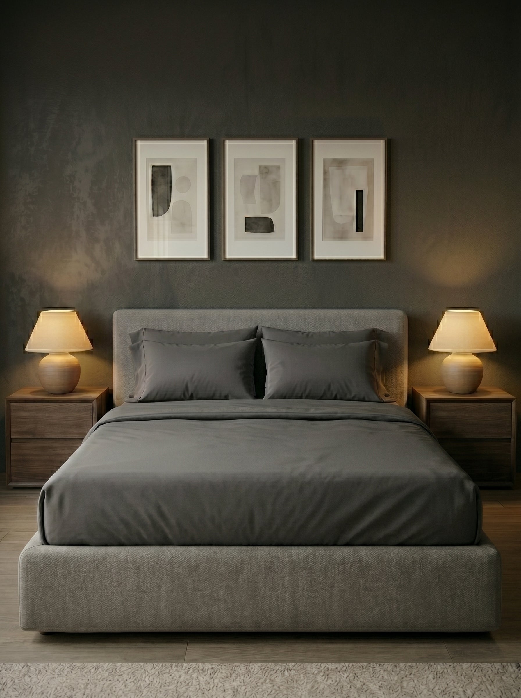 Grey Bedsheet And Duvet - image 2