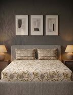 Heritage Vine Printed Cotton King Bed Sheet Set - image 2