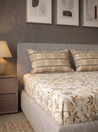 Heritage Vine Printed Cotton King Bed Sheet Set - image 3