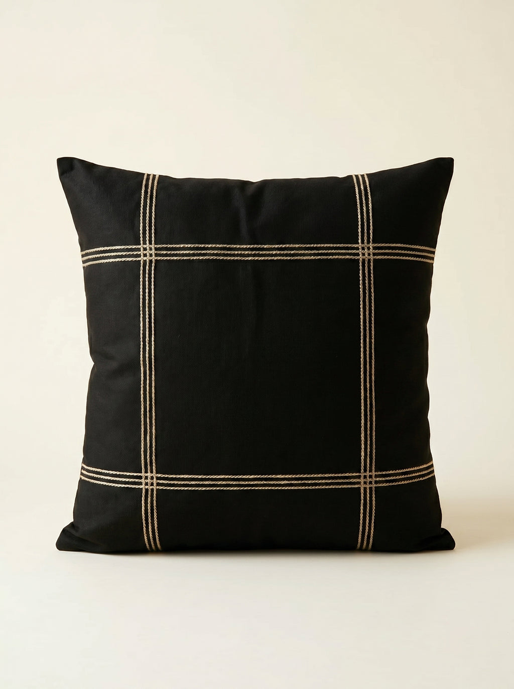 Midnight Grid Cushion Cover