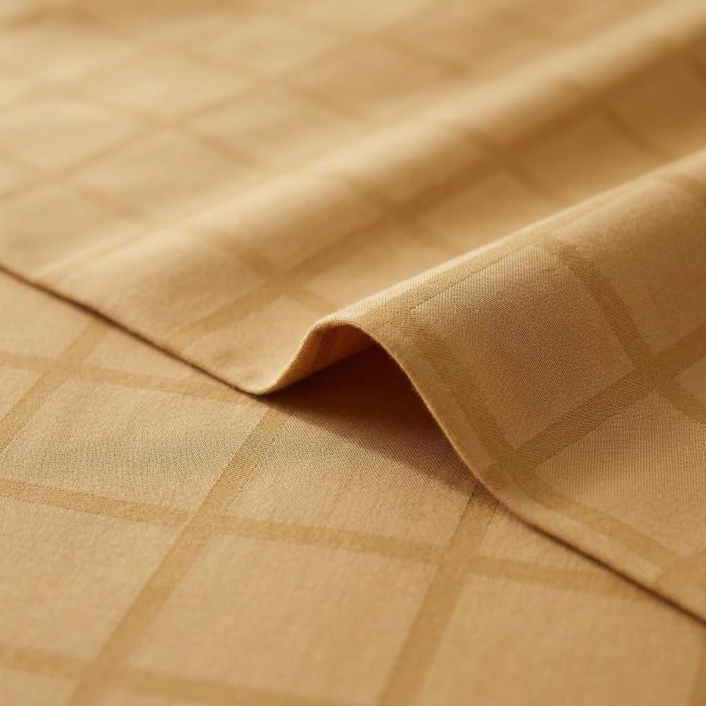 Golden Cotton Satin Bedsheet Set