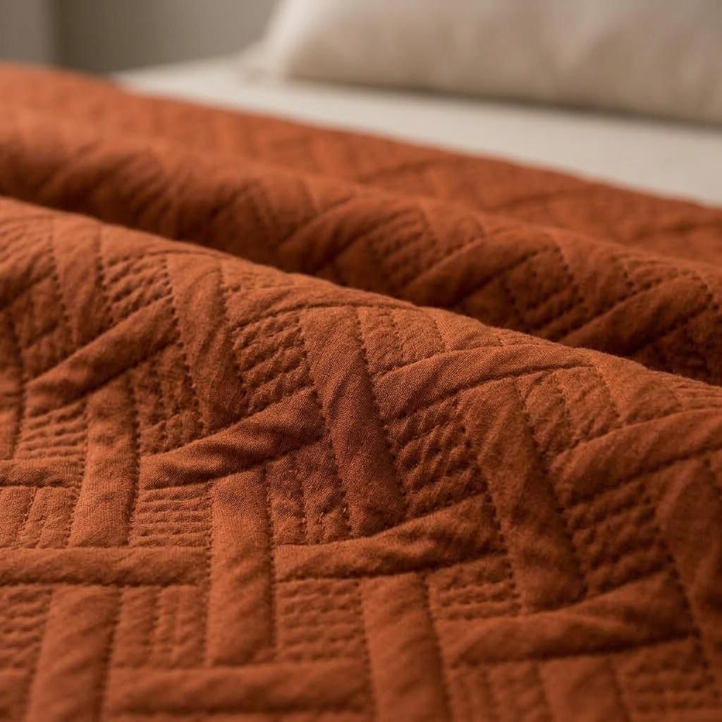 Ultra Sonic Brown Bedsheet