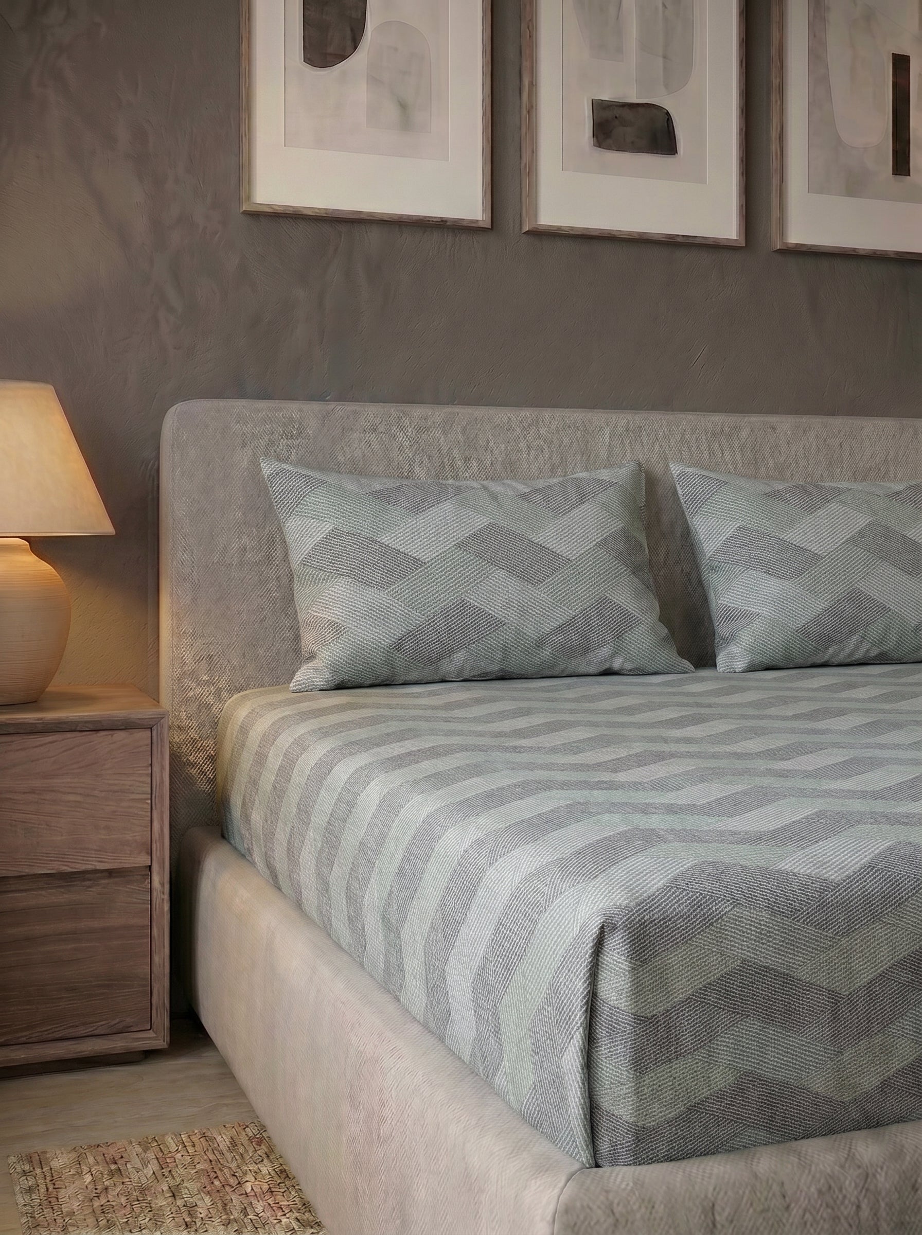 Percale 3 Pcs Printed Bedsheet Set - image 3