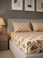 Provence Trellis Printed Cotton King Bed Sheet Set - image 3