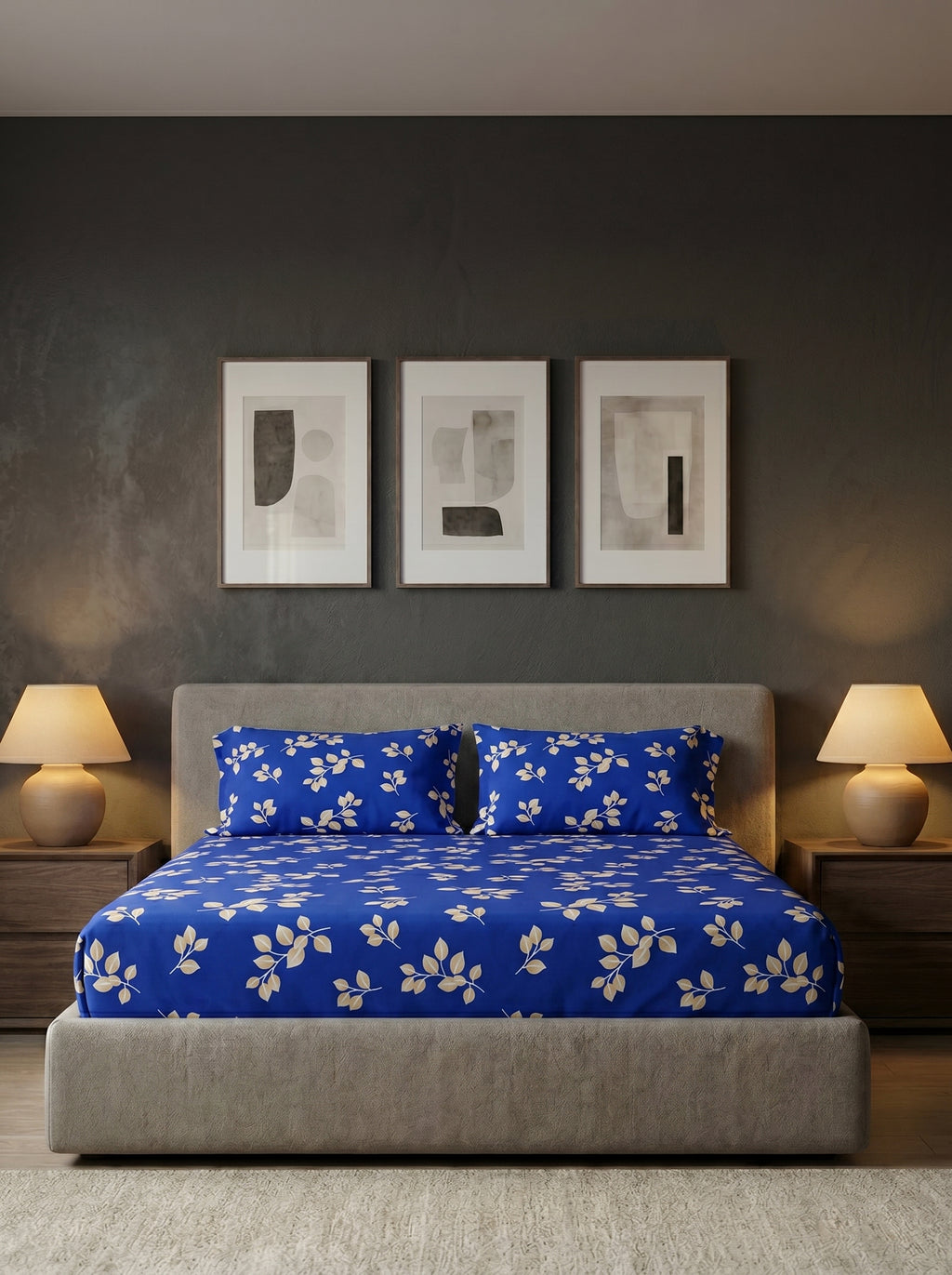 Royal Blue Leaf Sprig - image 2