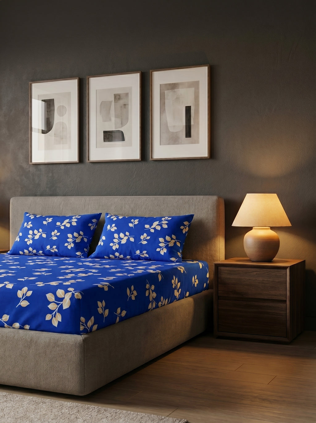 Royal Blue Leaf Sprig - image 3