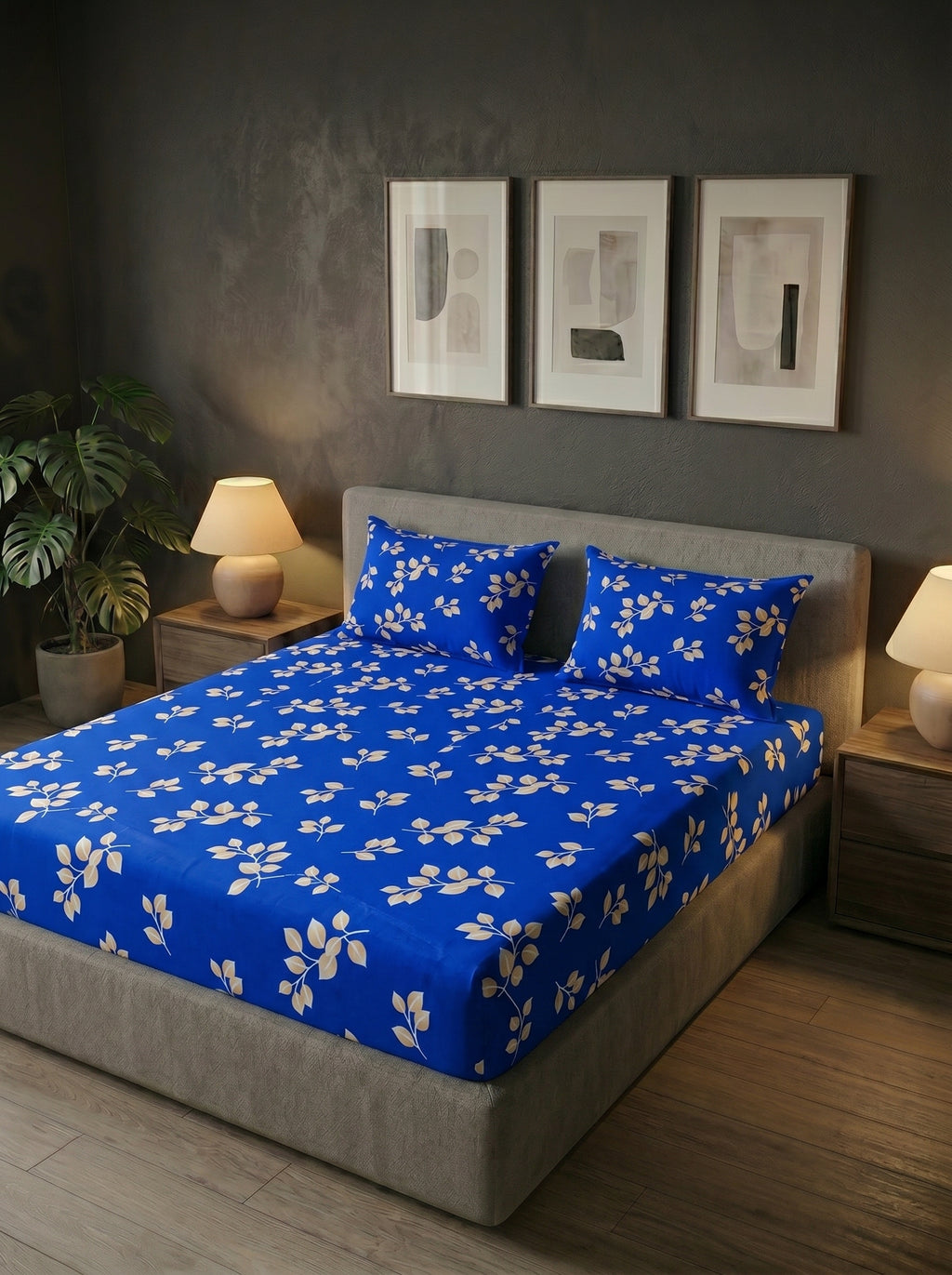 Royal Blue Leaf Sprig - image 4