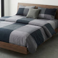 Urban charcoal cotton bedsheet duvet set 6pcs