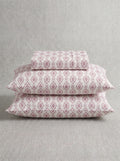 Soft Cotton Diamond in pink 3 Pcs Printed Bedsheet Set