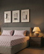 Soft Cotton Diamond in pink 3 Pcs Printed Bedsheet Set - image 4