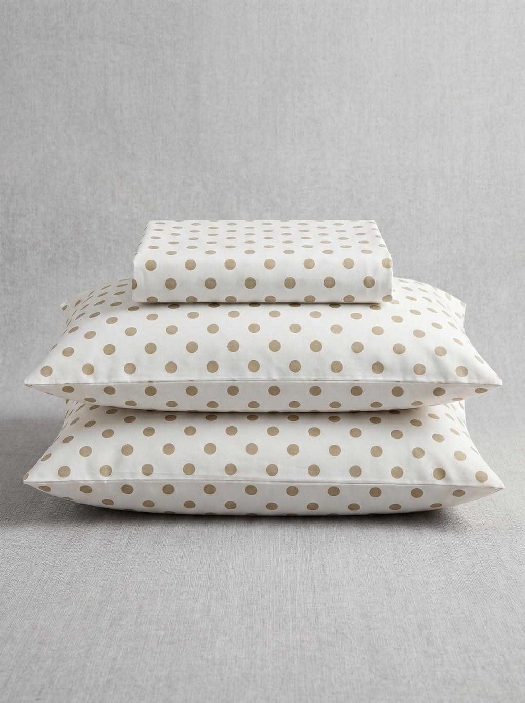 Taupe Polka Dot