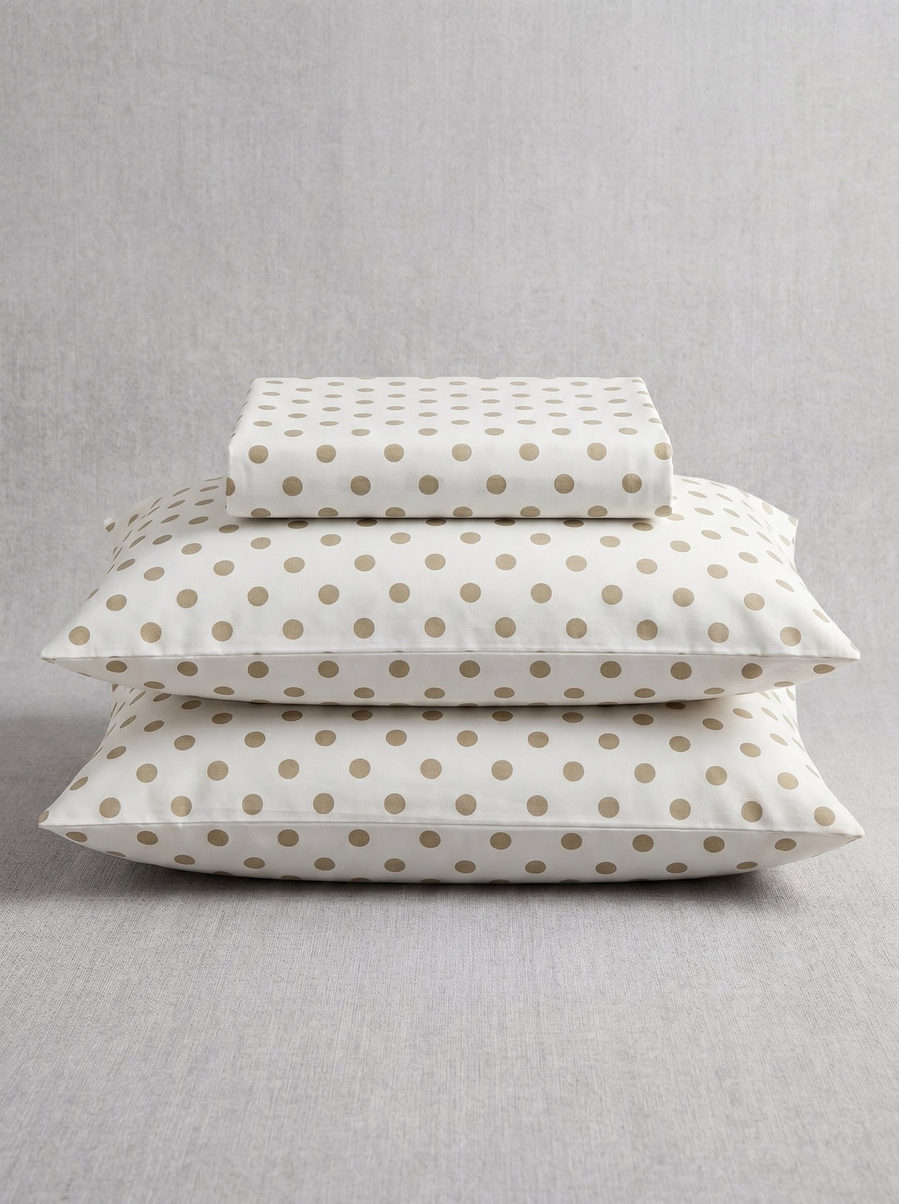 Taupe Polka Dot