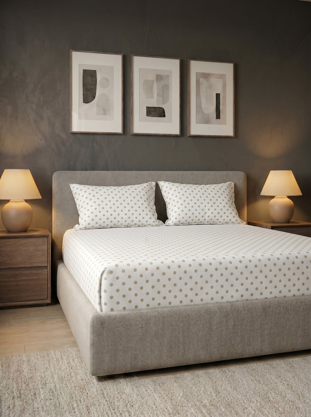 Taupe Polka Dot - image 3