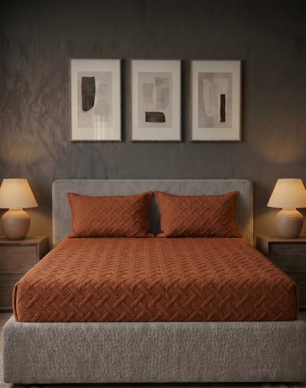Ultra Sonic Brown Bedsheet - image 2