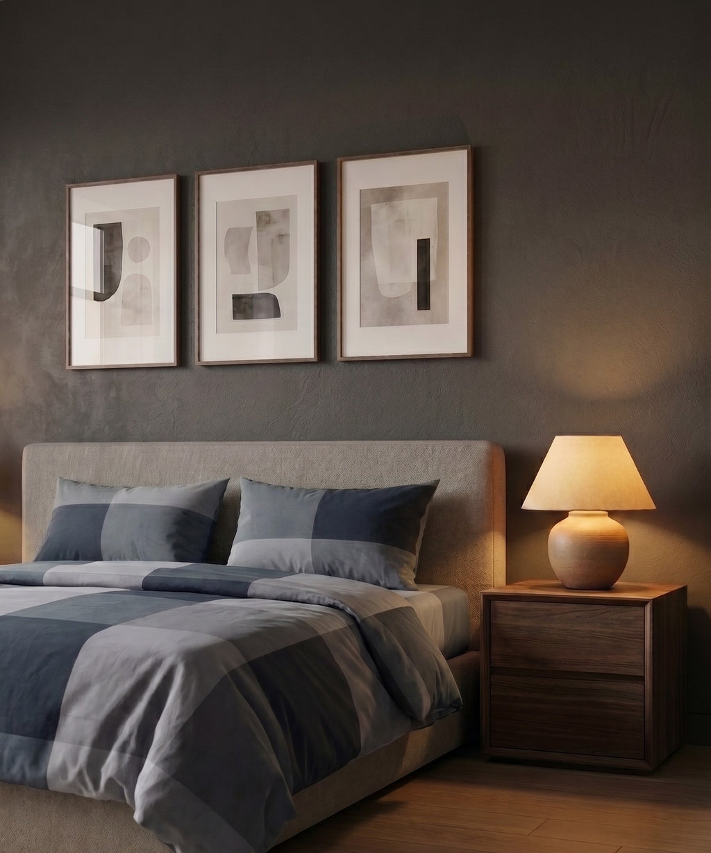 Urban charcoal cotton bedsheet duvet set 6pcs - image 3