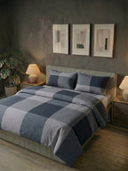 Urban charcoal cotton bedsheet duvet set 6pcs - image 4