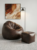 XL Premium Bean Bag Chair – Double-Stitched Faux Leather Lounger - image 2