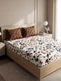 Amberleaf Printed Cotton King Bed Sheet Set