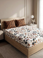 Amberleaf Printed Cotton King Bed Sheet Set
